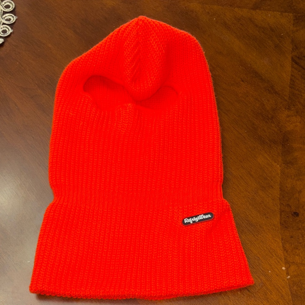 Bright Red Knit Face Mask Balaclava